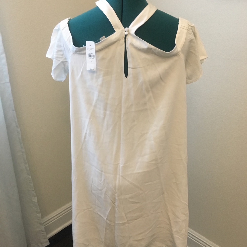 Off the shoulder white dress